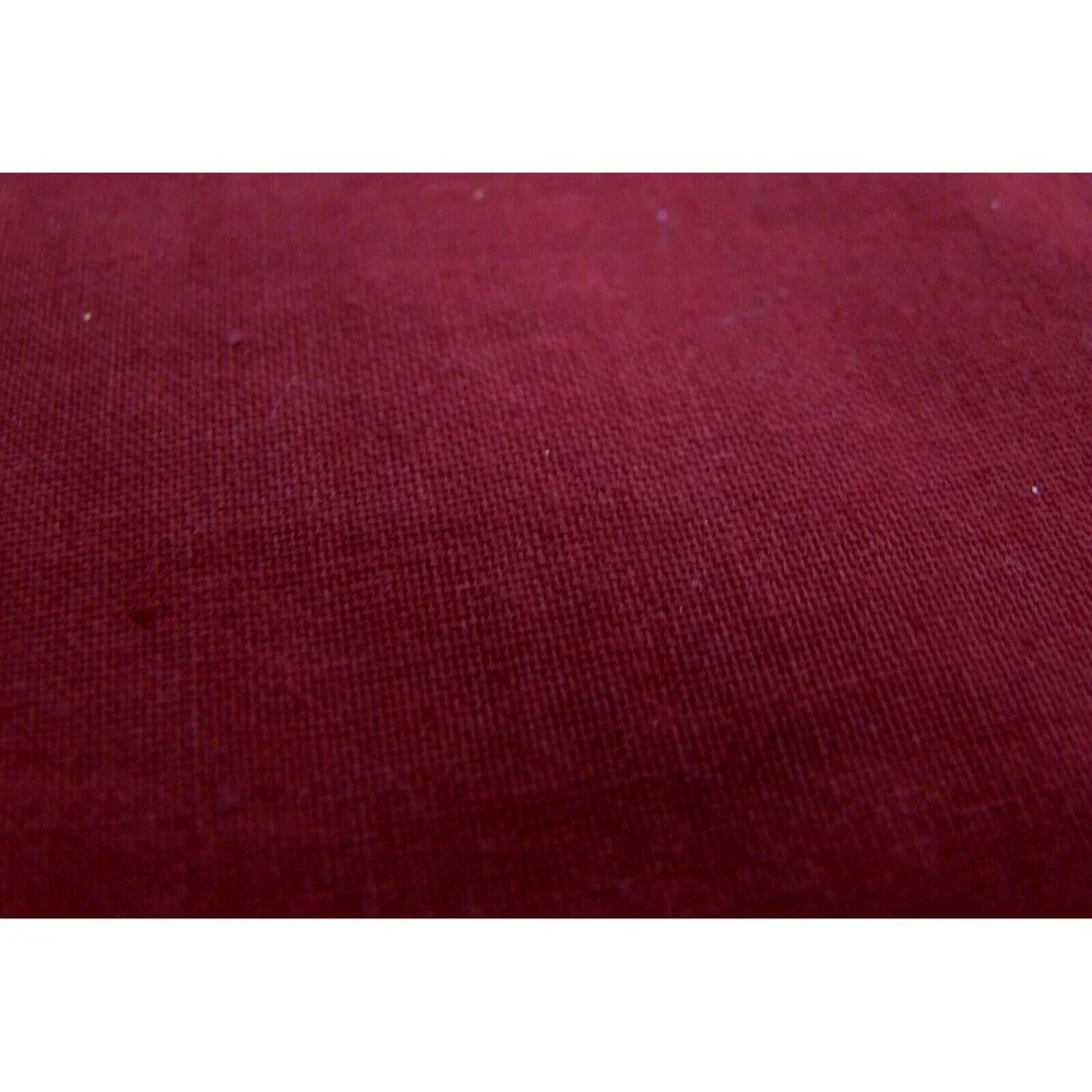 Maroon Burgundy Fabric Piece 18 x 44 in Machine Embroidered Paisley Fall Autumn
